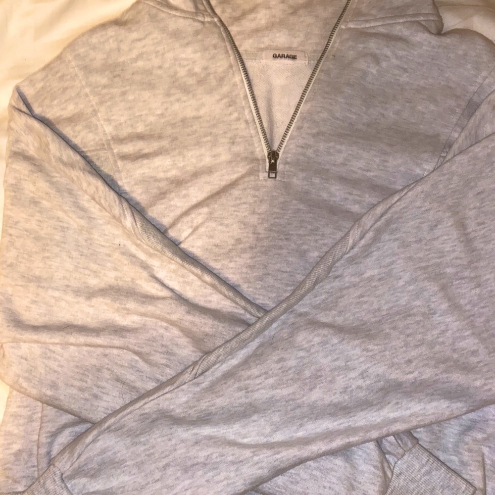 Dolman Sleeve Half Zip Sweater